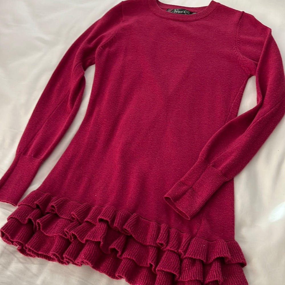 Forever 21 Girl’s Ruffle Sweater Dress